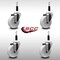 Service Caster 4'' SS Nylon Wheel Swivel 7/8'' Expanding Stem Caster Set, 4PK SCC-SSEX20S414-NYS-78-4 - alternate 3